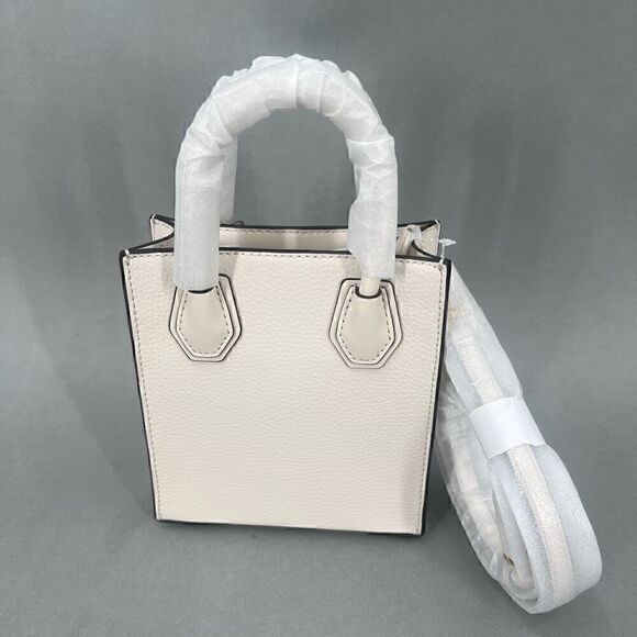 $348 Michael Kors Mercer Extra Small Pebbled Leather Crossbody Bag Minimalist - Picture 5 of 15